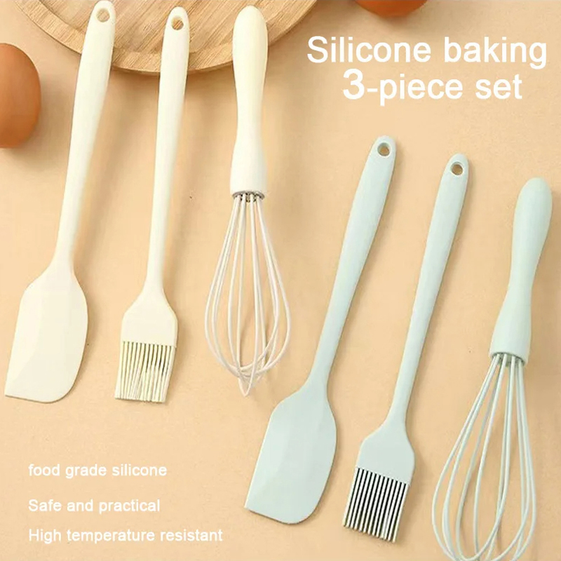 Pastry Brush Silicone - 3Pcs Kitchen Baking Tool Set, Food