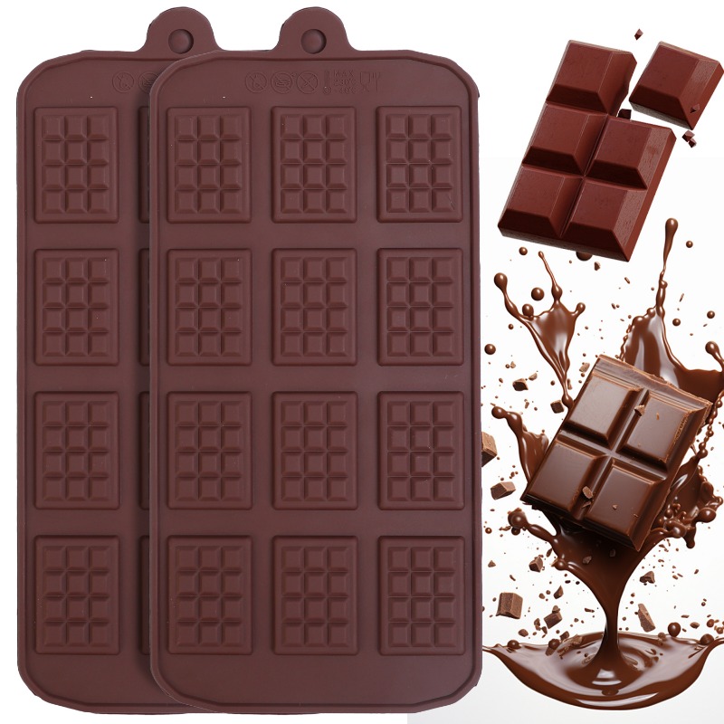 Kitchen Baking Store - Silicone Chocolate Mold 12 Even Fondant