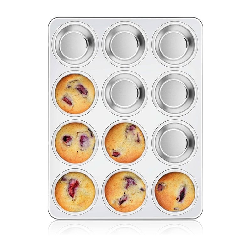 Muffin Tin Nonstick - ABMR-Muffin Pan, Nonstick Metal Egg Bites