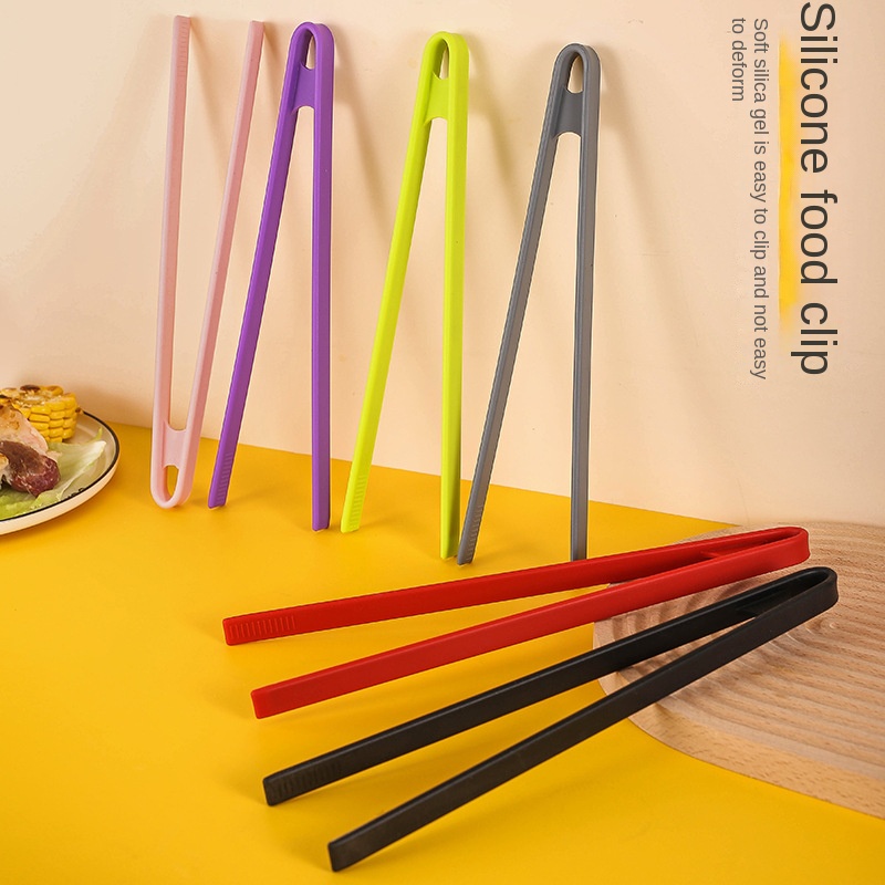 Kitchen Baking Store - Silicone Food Toast Tongs Trivet Tongs