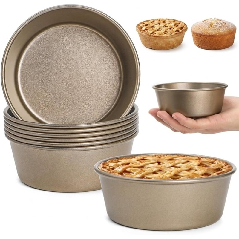 ABUG-Mini Pie Pans 8 Pack, 4 I - Muffin Tin Nonstick ulasan dan harga