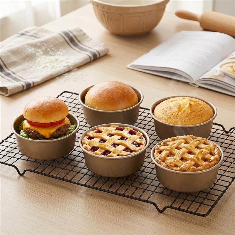 ABUG-Mini Pie Pans 8 Pack, 4 I - Muffin Tin Nonstick ulasan dan harga