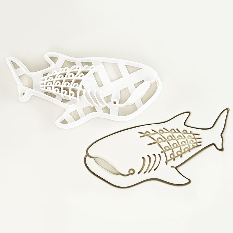 1 Pc/4 Pcs Shark Cookie Cutter - Kitchen Baking Cookies ulasan dan harga
