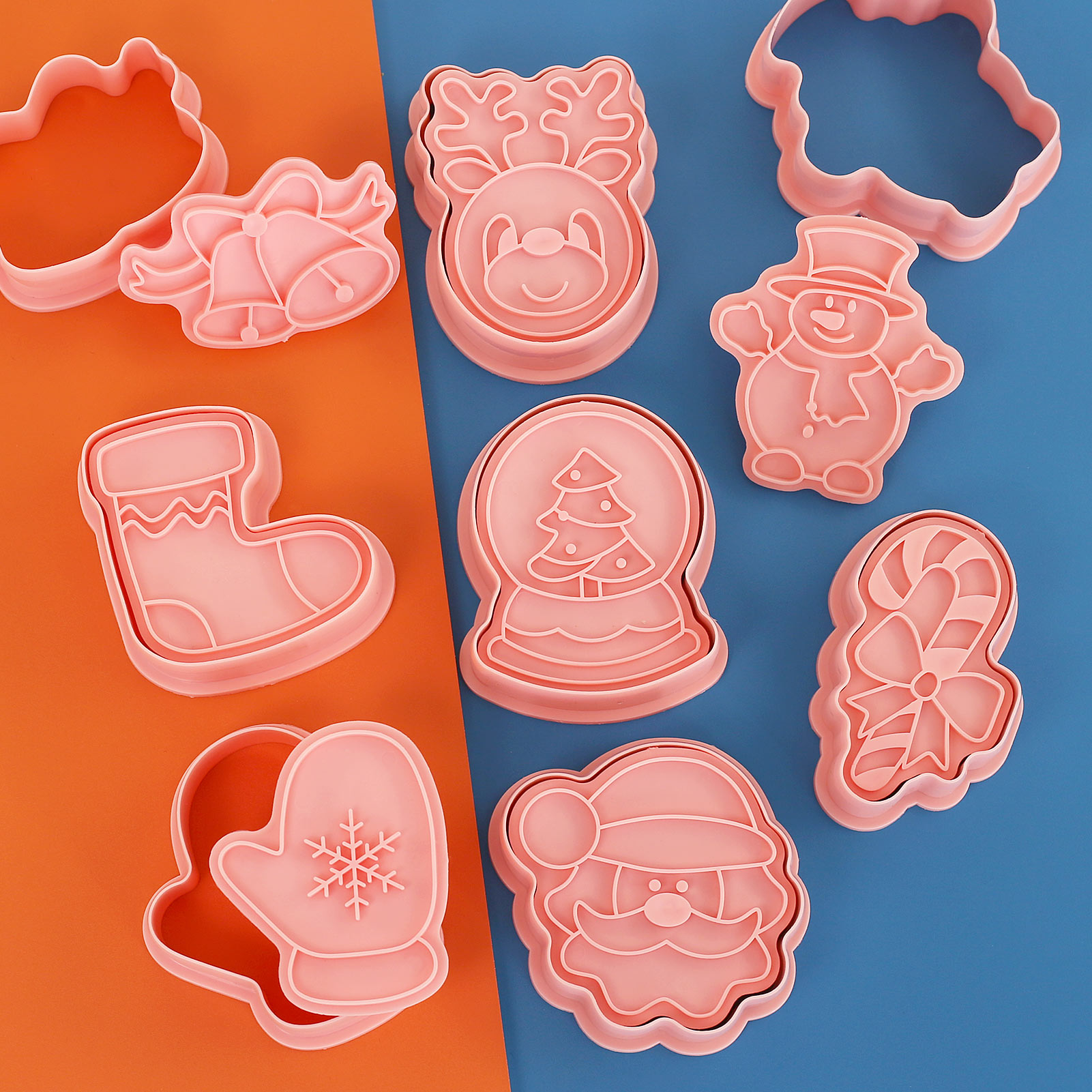 8 Piece Chrismas Cookie Cutter - Kitchen Baking Cookies ulasan dan harga