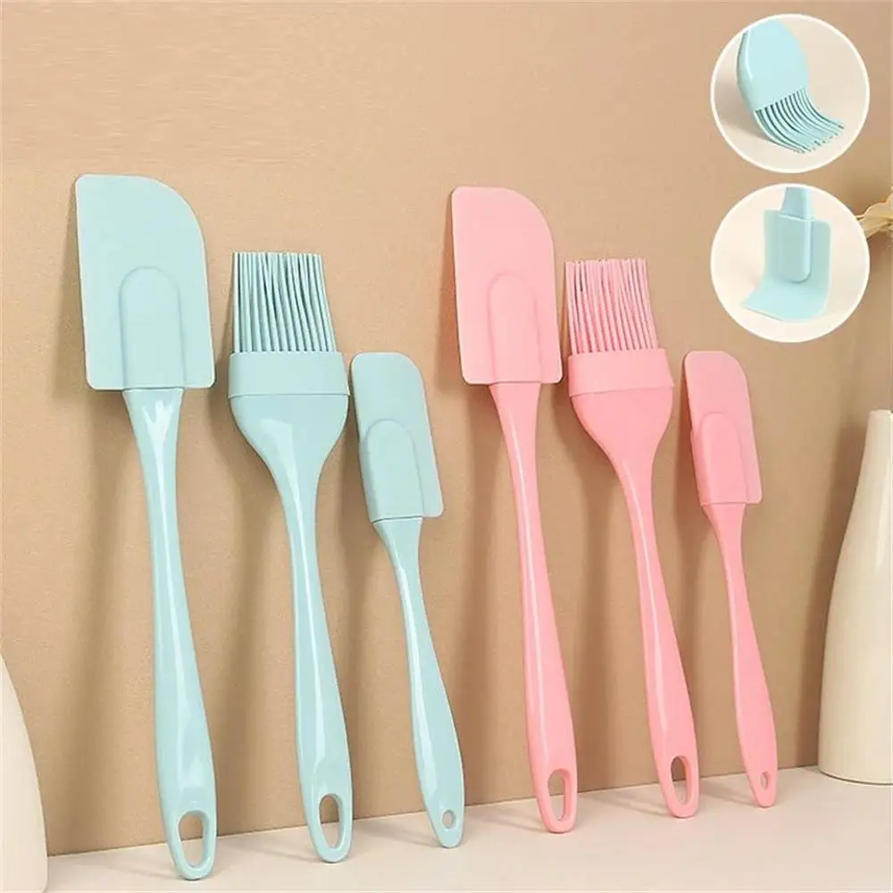 3Pcs Non-Stick Silicone Cream  - Pastry Brush Silicone ulasan dan harga