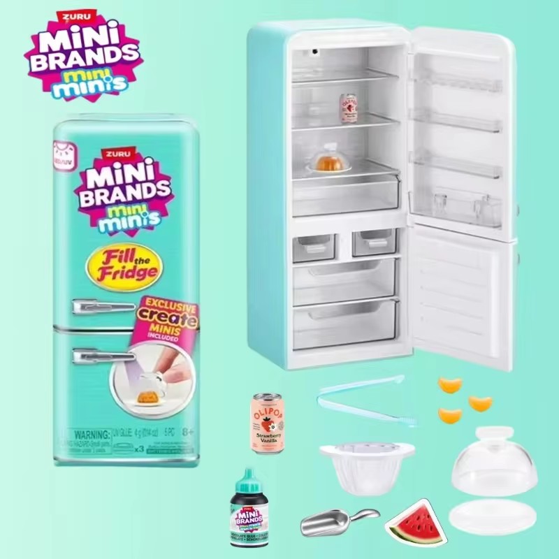 HOT Led Light Up Mini Refriger - Miniature Baking Kitchen ulasan dan harga