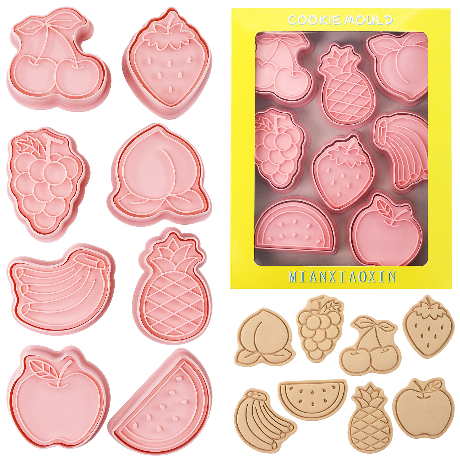 8 Piece Cute Fruits Cookie Cut - Kitchen Baking Cookies ulasan dan harga