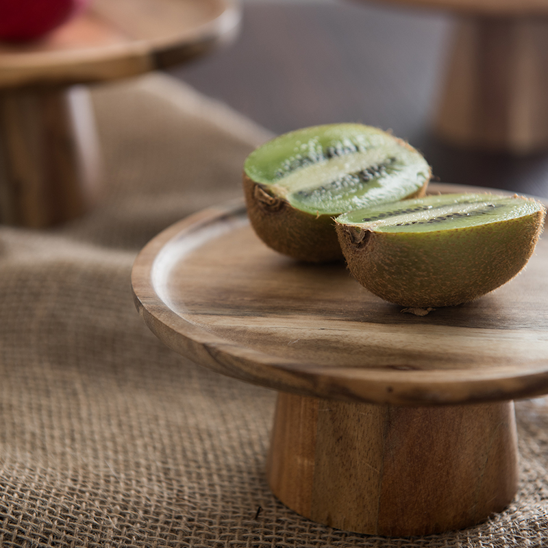 KEMORELA High Stand Wooden Cak - Cake Board Round ulasan dan harga