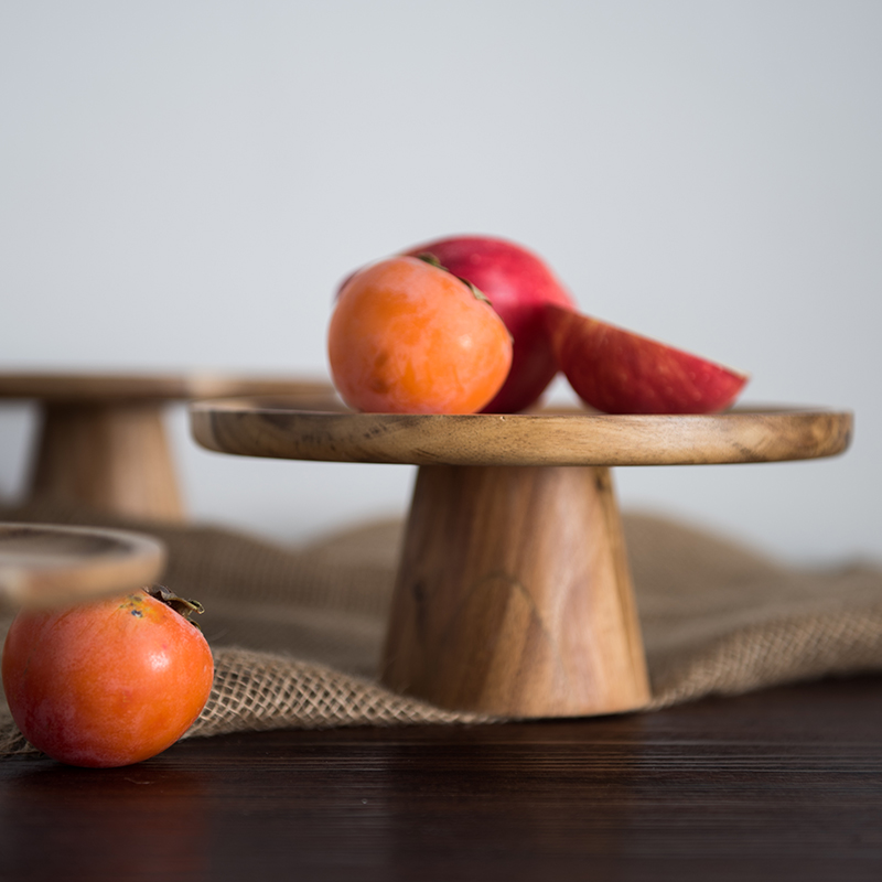 KEMORELA High Stand Wooden Cak - Cake Board Round ulasan dan harga