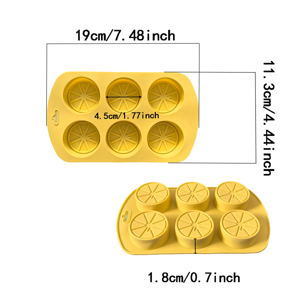 1pc 6-cavity lemon shaped sili - Kitchen Baking Cookies ulasan dan harga