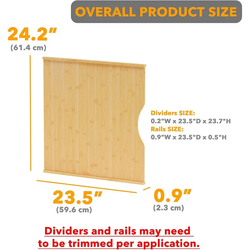 6 Pack Tray Dividers for Cabin - Kitchen Cabinet Baking Sheet Organizer ulasan dan harga