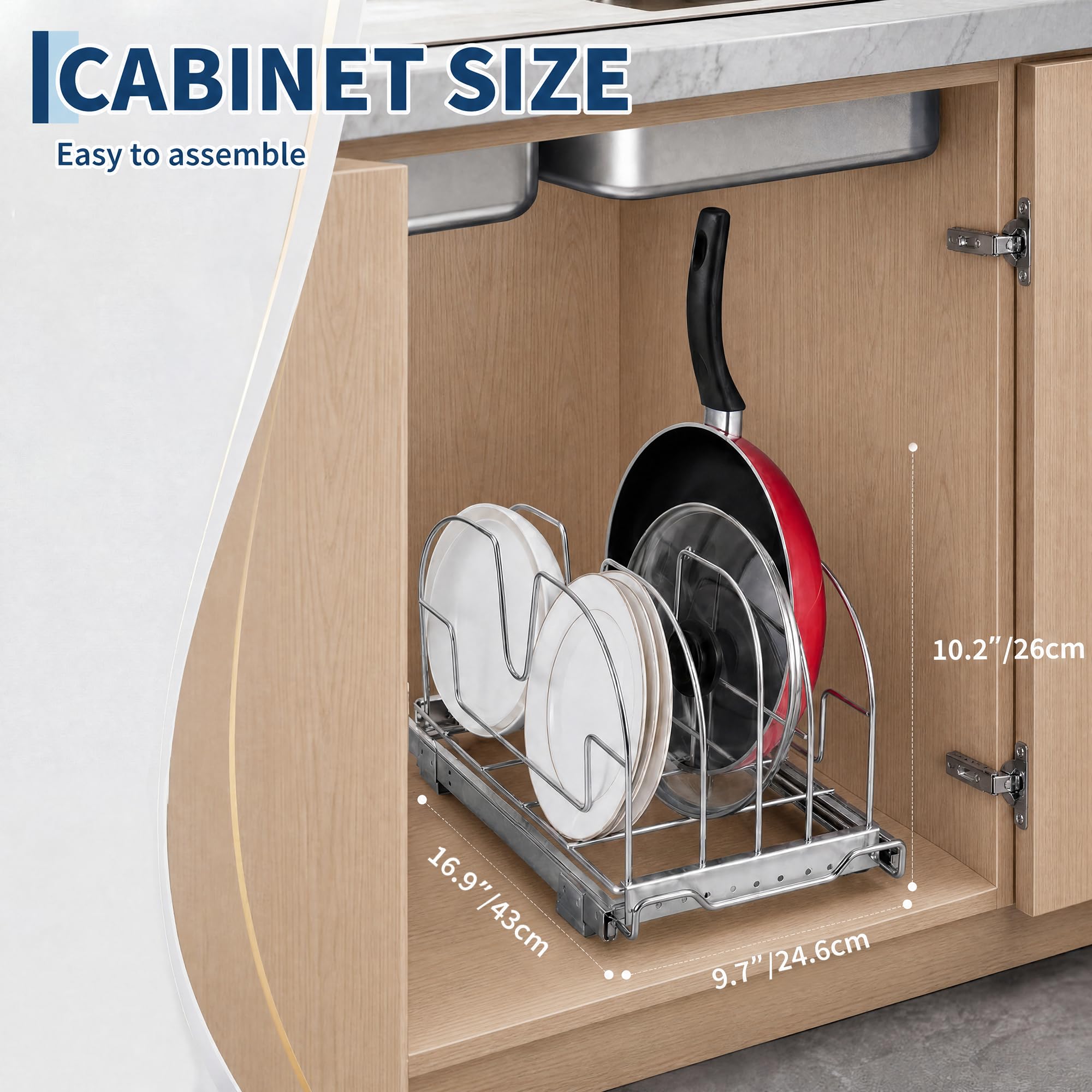Heavy Duty Stainless Steel Kit - Kitchen Baking Drawer ulasan dan harga