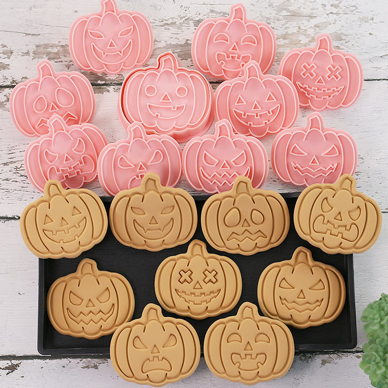 Halloween Pumpkin Face Cookie  - Kitchen Baking Cookies ulasan dan harga