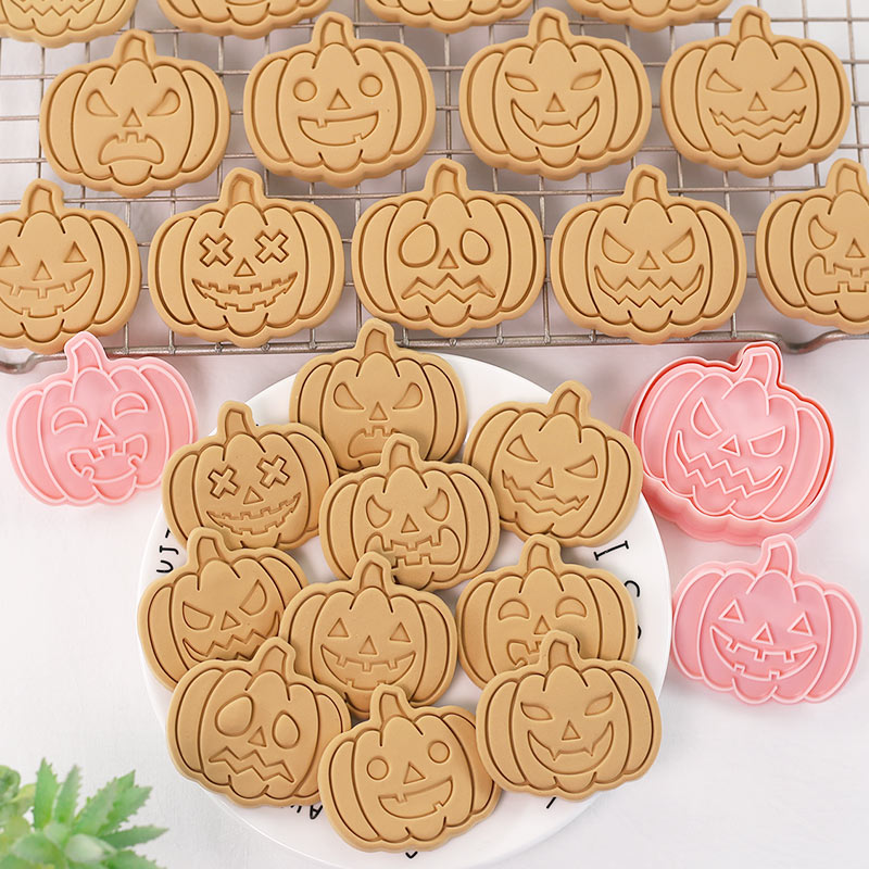 Halloween Pumpkin Face Cookie  - Kitchen Baking Cookies ulasan dan harga