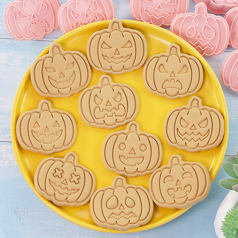 Halloween Pumpkin Face Cookie  - Kitchen Baking Cookies ulasan dan harga