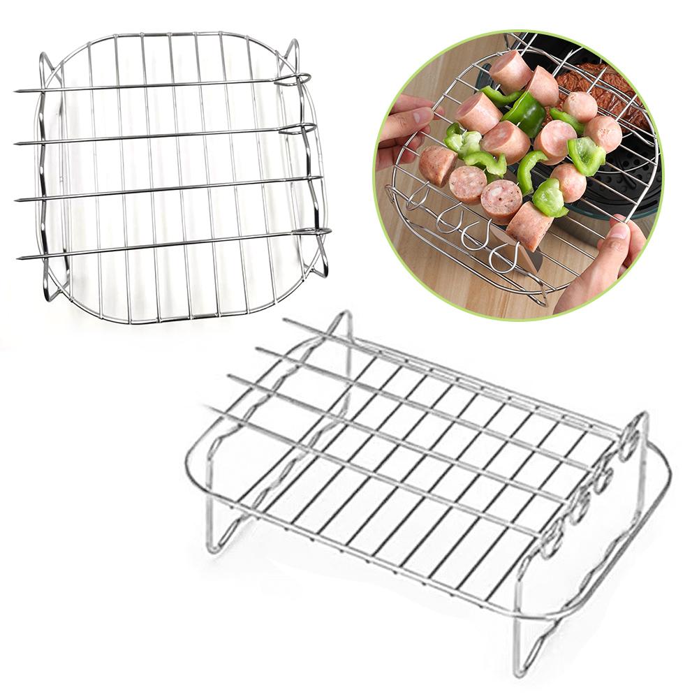 Stainless Steel Air Fryer Bask - Kitchen Baking Tray Rack ulasan dan harga
