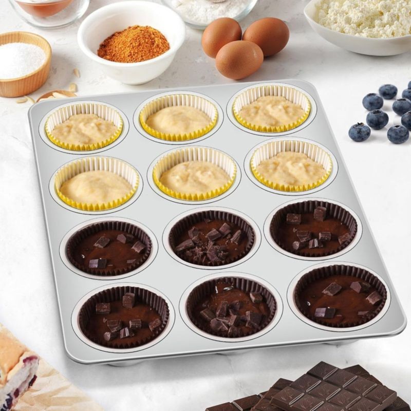 DT39 Stainless Steel Muffin Pa - Muffin Tin Nonstick ulasan dan harga
