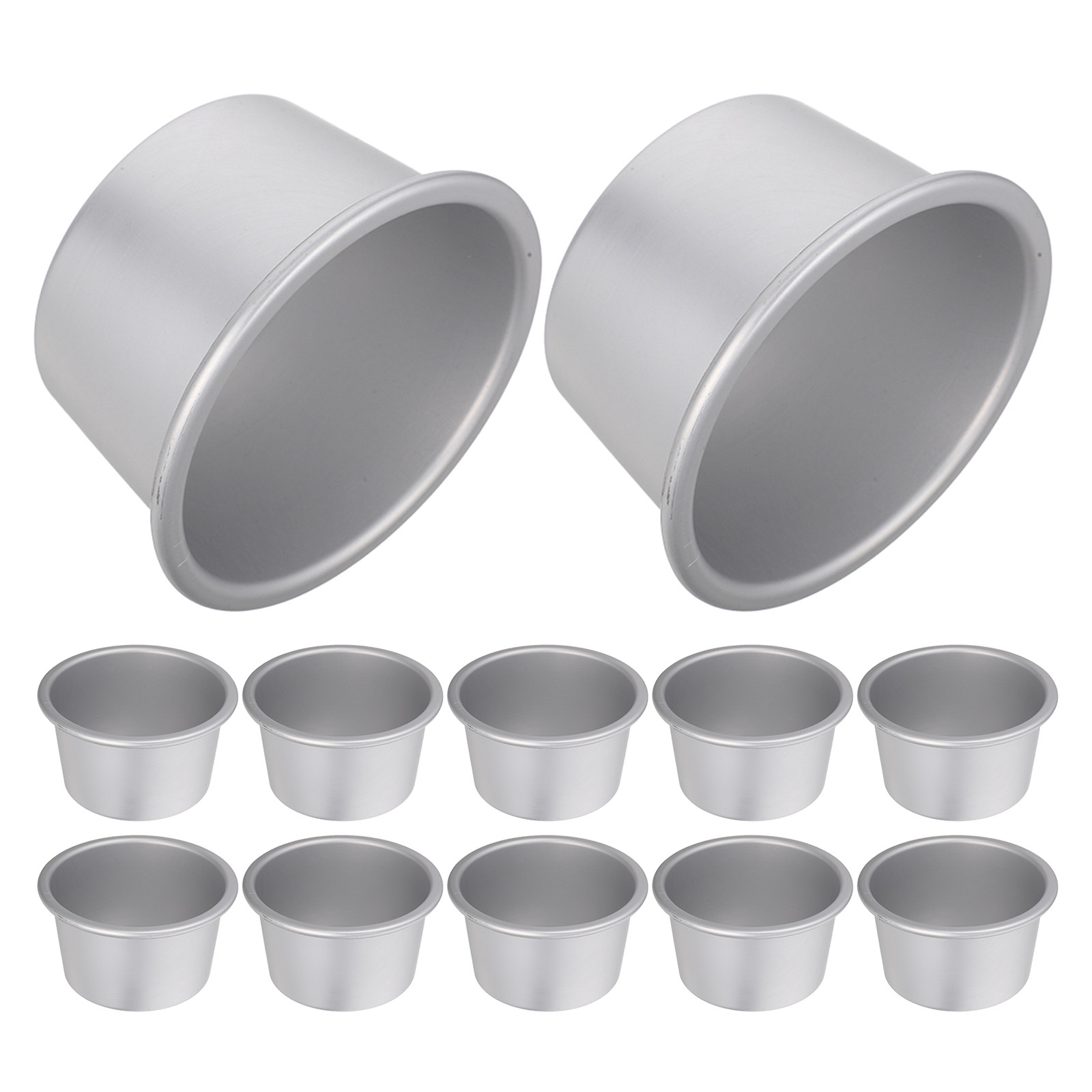 12Pcs Aluminum Round Cake Tins - Muffin Tin Nonstick ulasan dan harga