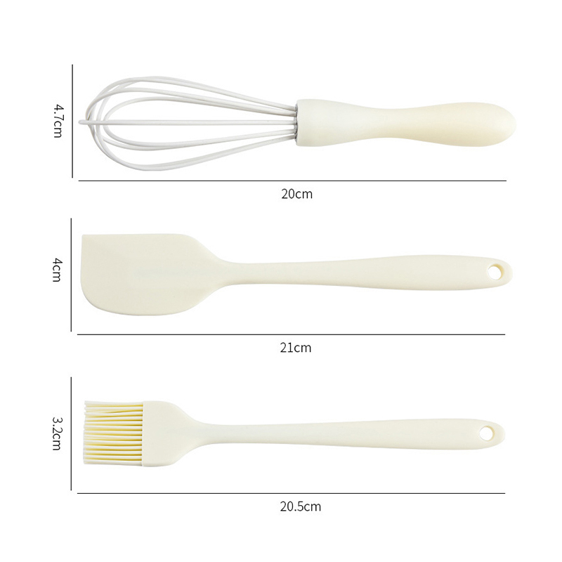 3Pcs Kitchen Baking Tool Set,  - Pastry Brush Silicone ulasan dan harga