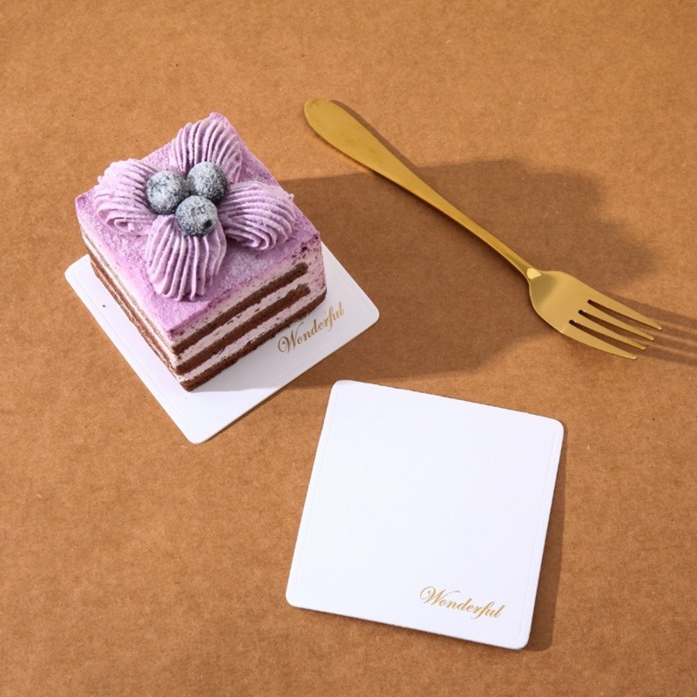 50/100pcs Disposable Dessert B - Cake Board Round ulasan dan harga