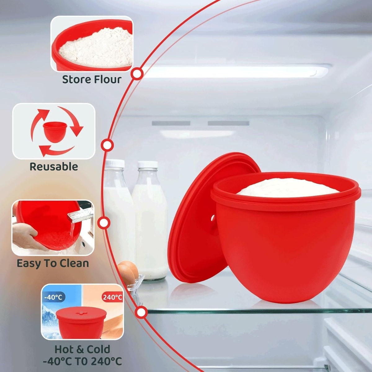 Silicone Mixer Bowl Liner with - Kitchen Aid Baking Mixer ulasan dan harga