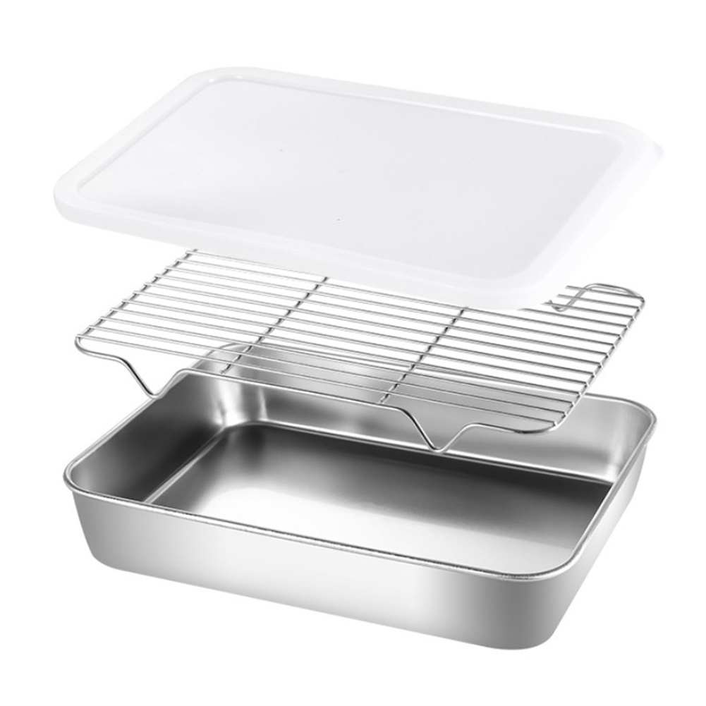 Stainless Steel Baking Pan Tra - Kitchen Baking Tray Rack ulasan dan harga