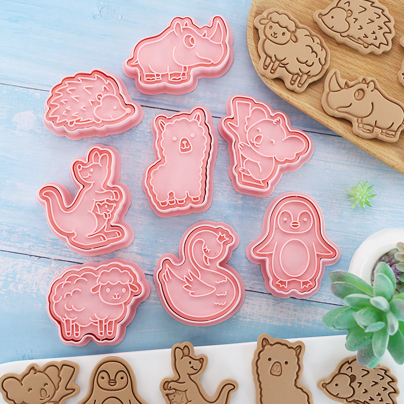 8 Pcs Animal Cookie Molds - Ko - Kitchen Baking Cookies ulasan dan harga
