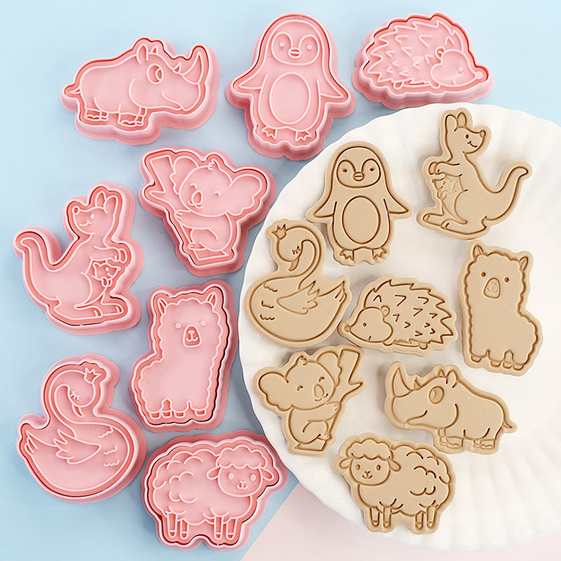 8 Pcs Animal Cookie Molds - Ko - Kitchen Baking Cookies ulasan dan harga
