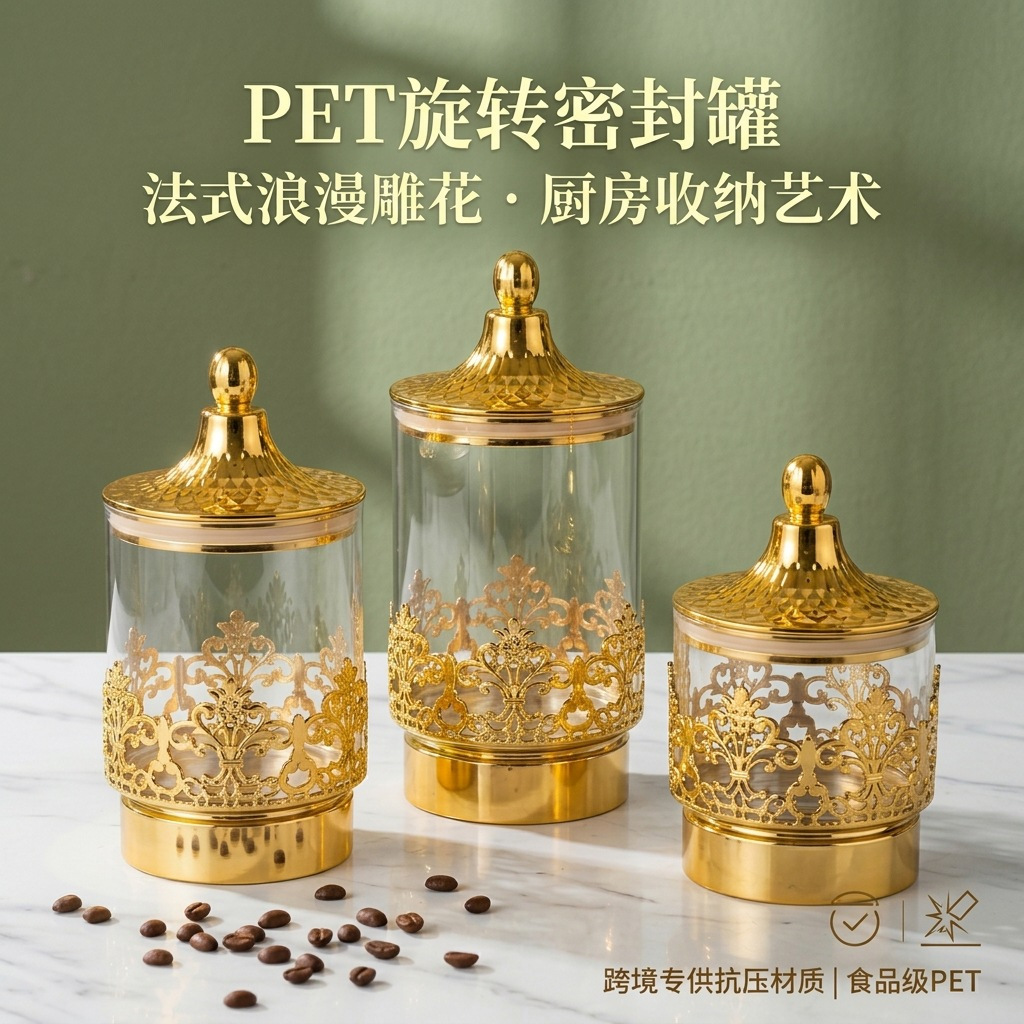 European Transparent Gold-plat - Kitchen Job ulasan dan harga