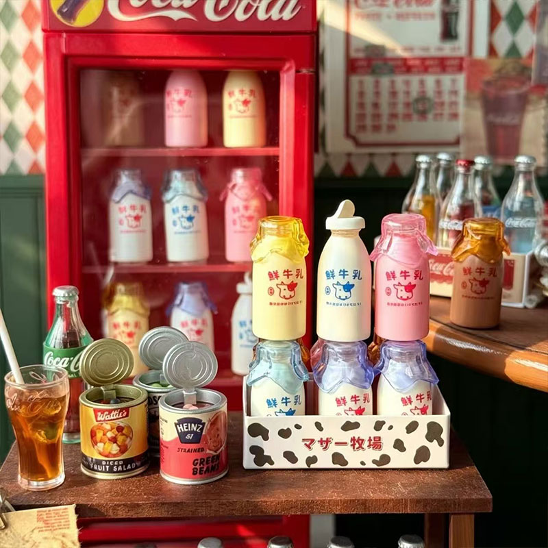 Mini Cola Milk Bottle Set 6 Co - Miniature Baking Kitchen ulasan dan harga