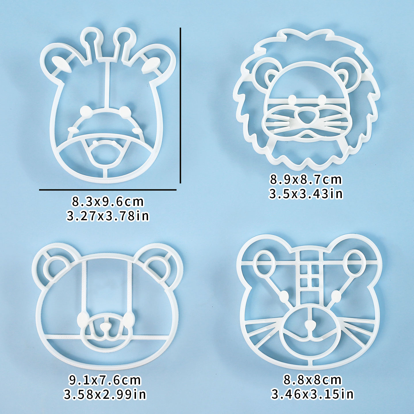 4 Pcs Animal Cookie Cutters Se - Kitchen Baking Cookies ulasan dan harga