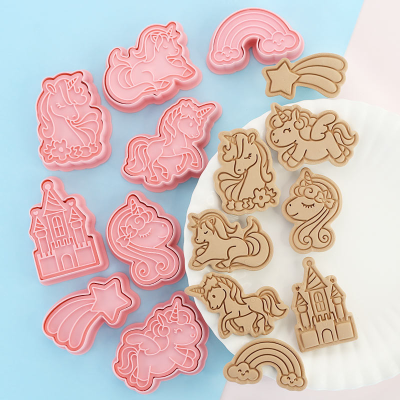 8 Pcs Unicorn Cookie Cutters U - Kitchen Baking Cookies ulasan dan harga