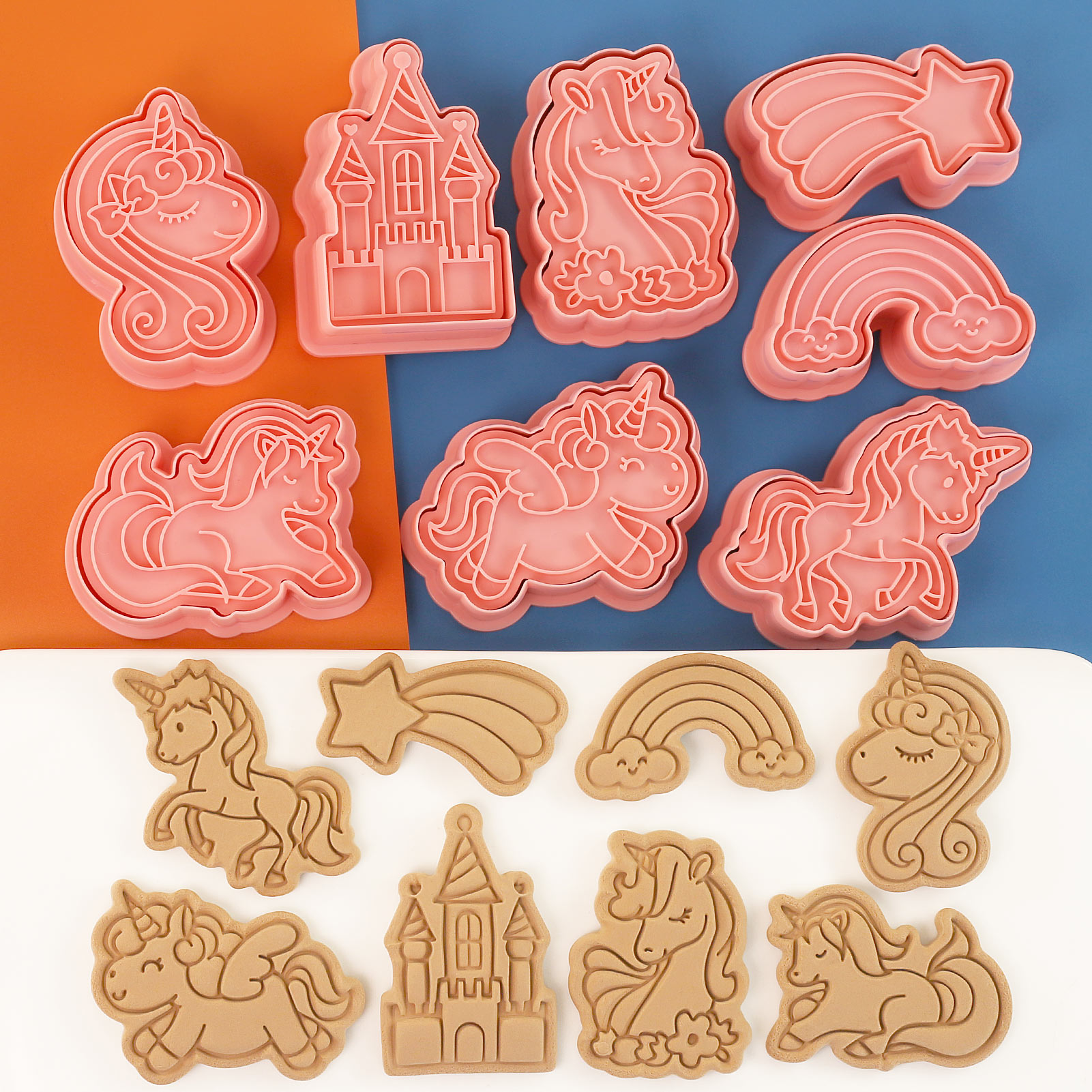 8 Pcs Unicorn Cookie Cutters U - Kitchen Baking Cookies ulasan dan harga