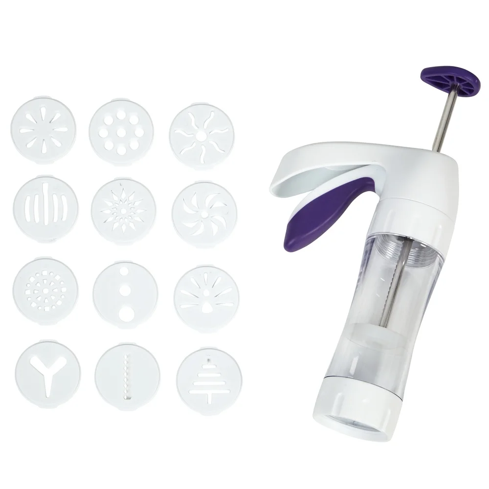 Ergonomic Cookie Press 13-Piec - Kitchen Baking Cookies ulasan dan harga