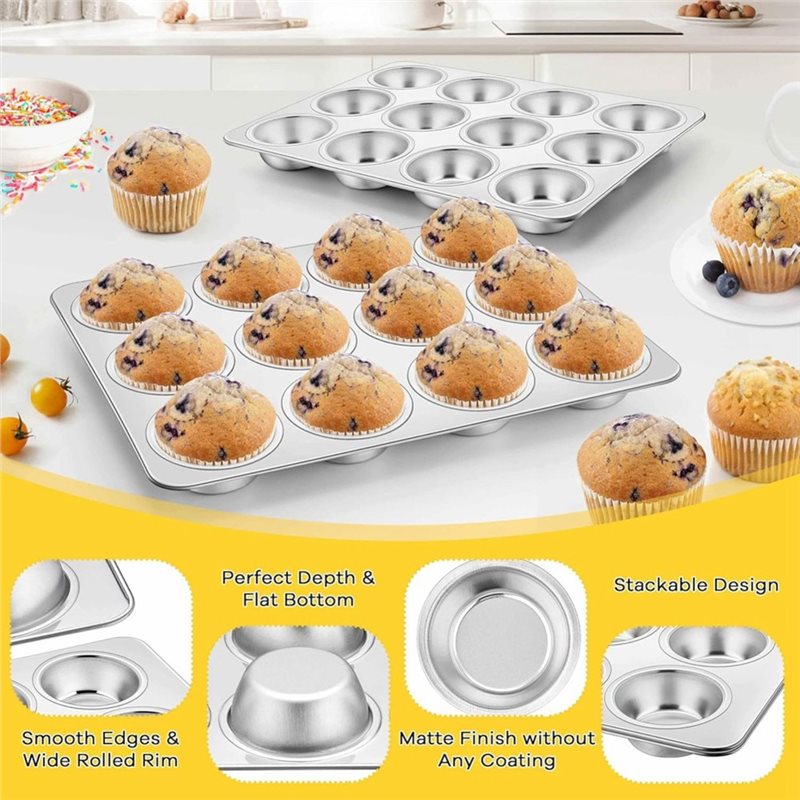 ABMR-Muffin Pan, Nonstick Meta - Muffin Tin Nonstick ulasan dan harga