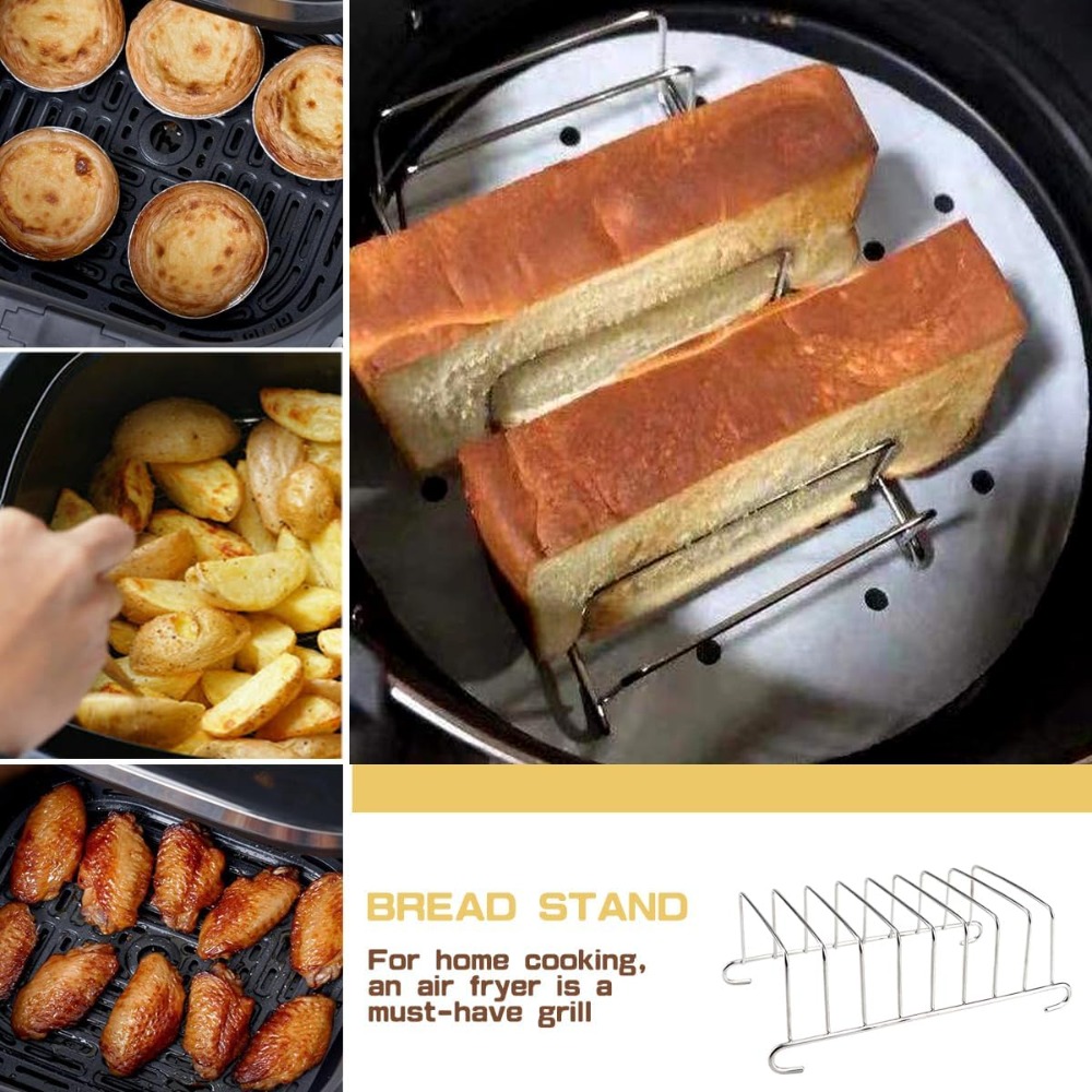 1Pcs Stainless Steel Toast Bre - Kitchen Baking Tray Rack ulasan dan harga