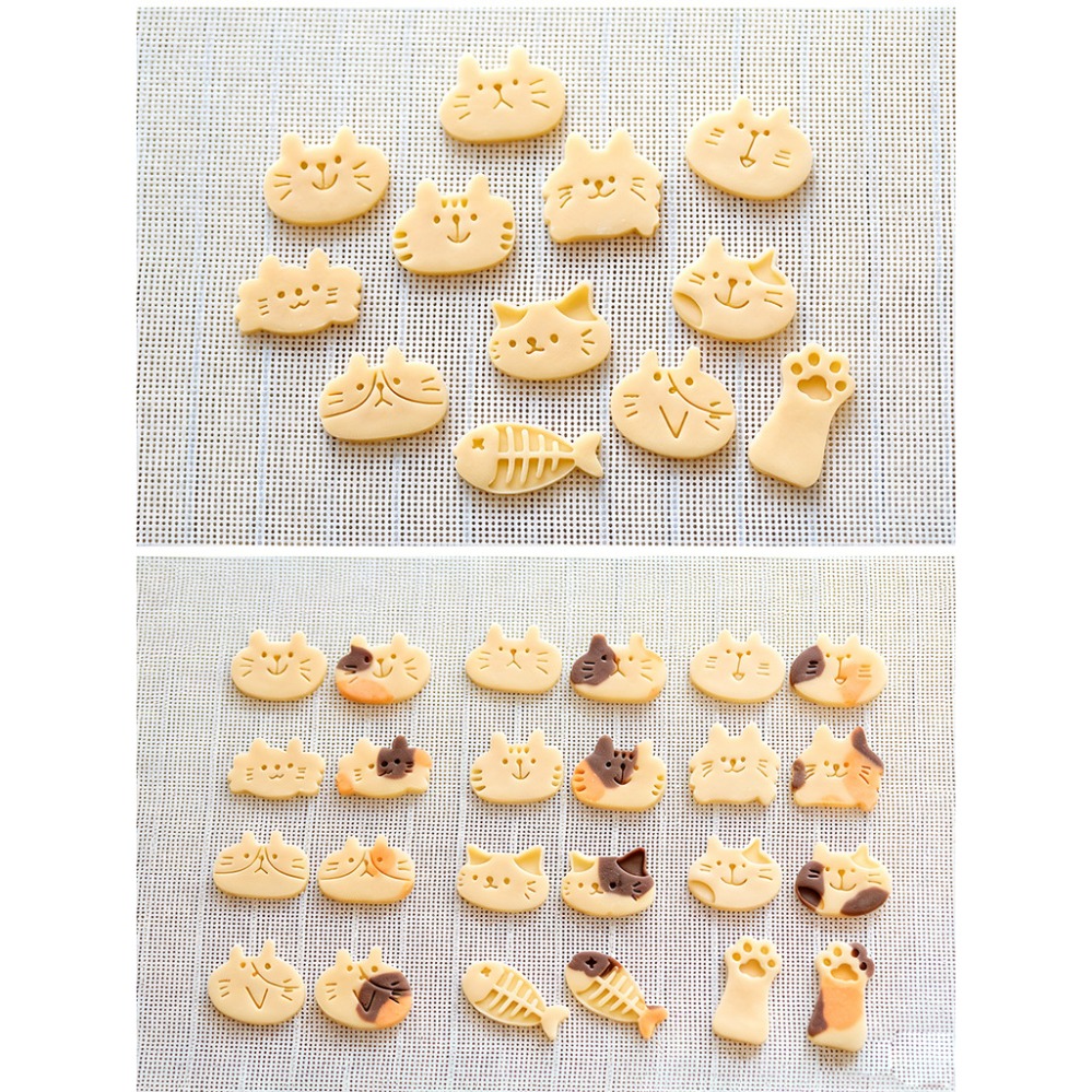 Cute Kitten DIY Stamp Cookie C - Kitchen Baking Store ulasan dan harga