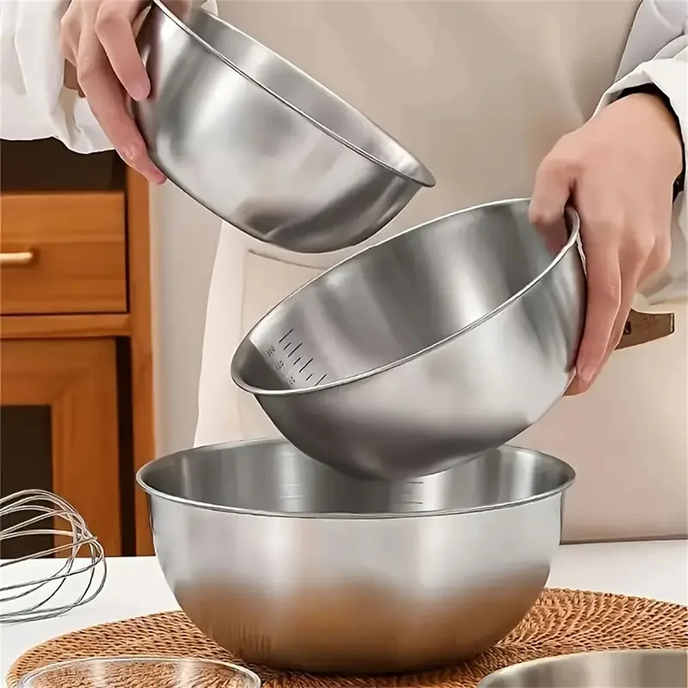 1-3 Stainless Steel Bowl Set w - Kitchen Baking Bowls ulasan dan harga