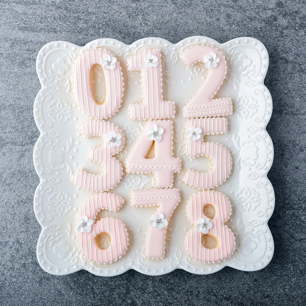Large Numbers Cookie Cutters B - Kitchen Baking Cookies ulasan dan harga