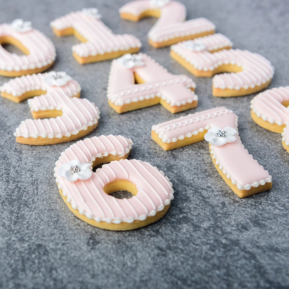 Large Numbers Cookie Cutters B - Kitchen Baking Cookies ulasan dan harga