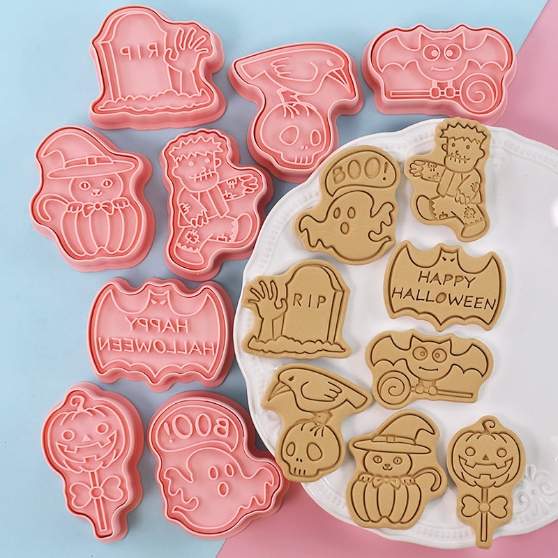 Halloween Cookie Stamp Cutters - Kitchen Baking Cookies ulasan dan harga