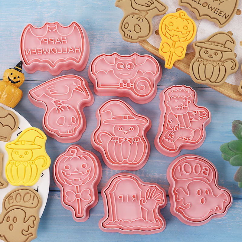 Halloween Cookie Stamp Cutters - Kitchen Baking Cookies ulasan dan harga