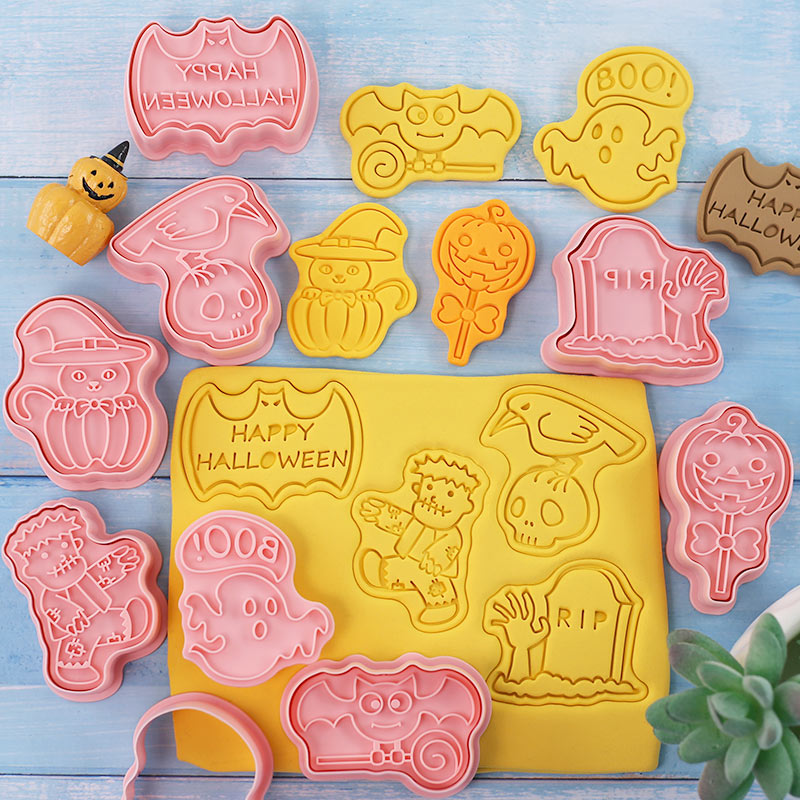 Halloween Cookie Stamp Cutters - Kitchen Baking Cookies ulasan dan harga