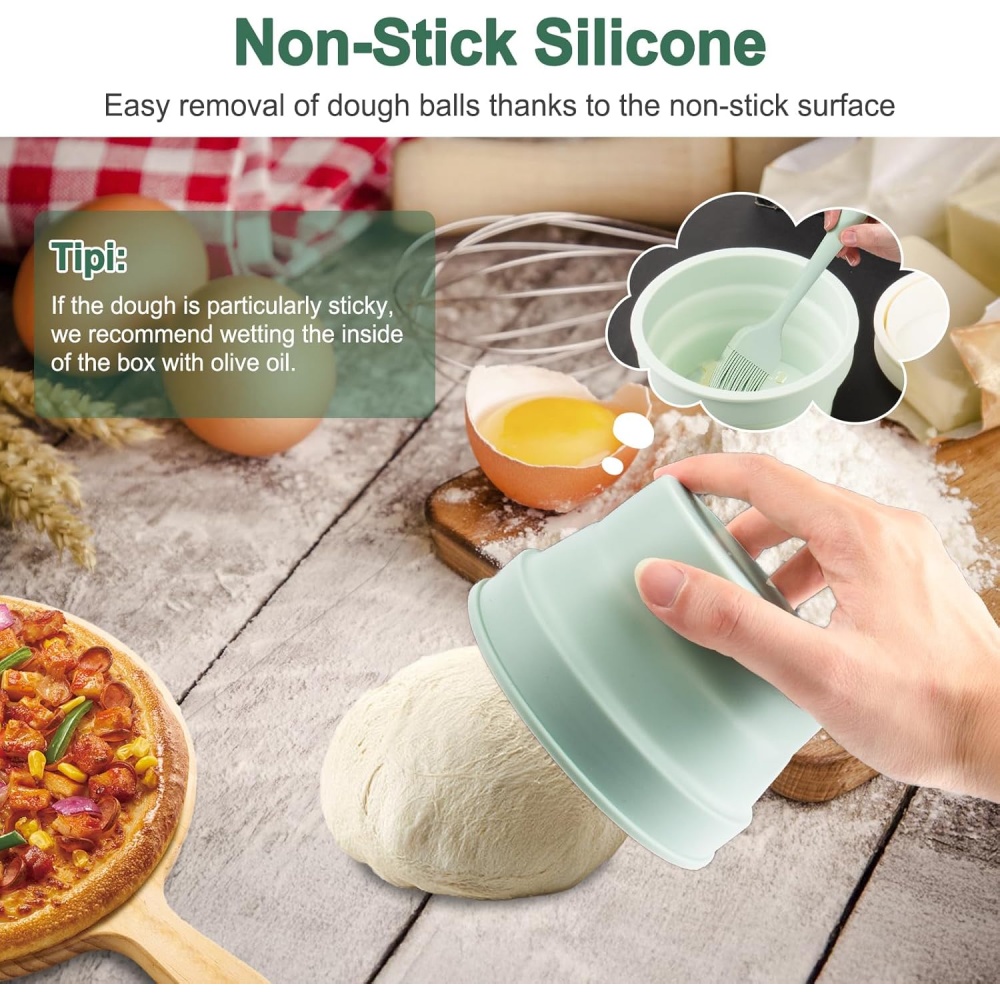 Lidded Hybrid Pizza Dough Box, - Kitchen Jobs ulasan dan harga