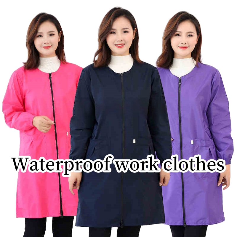 Women Waterproof Smock Worksho - Cooking Chef Xl ulasan dan harga