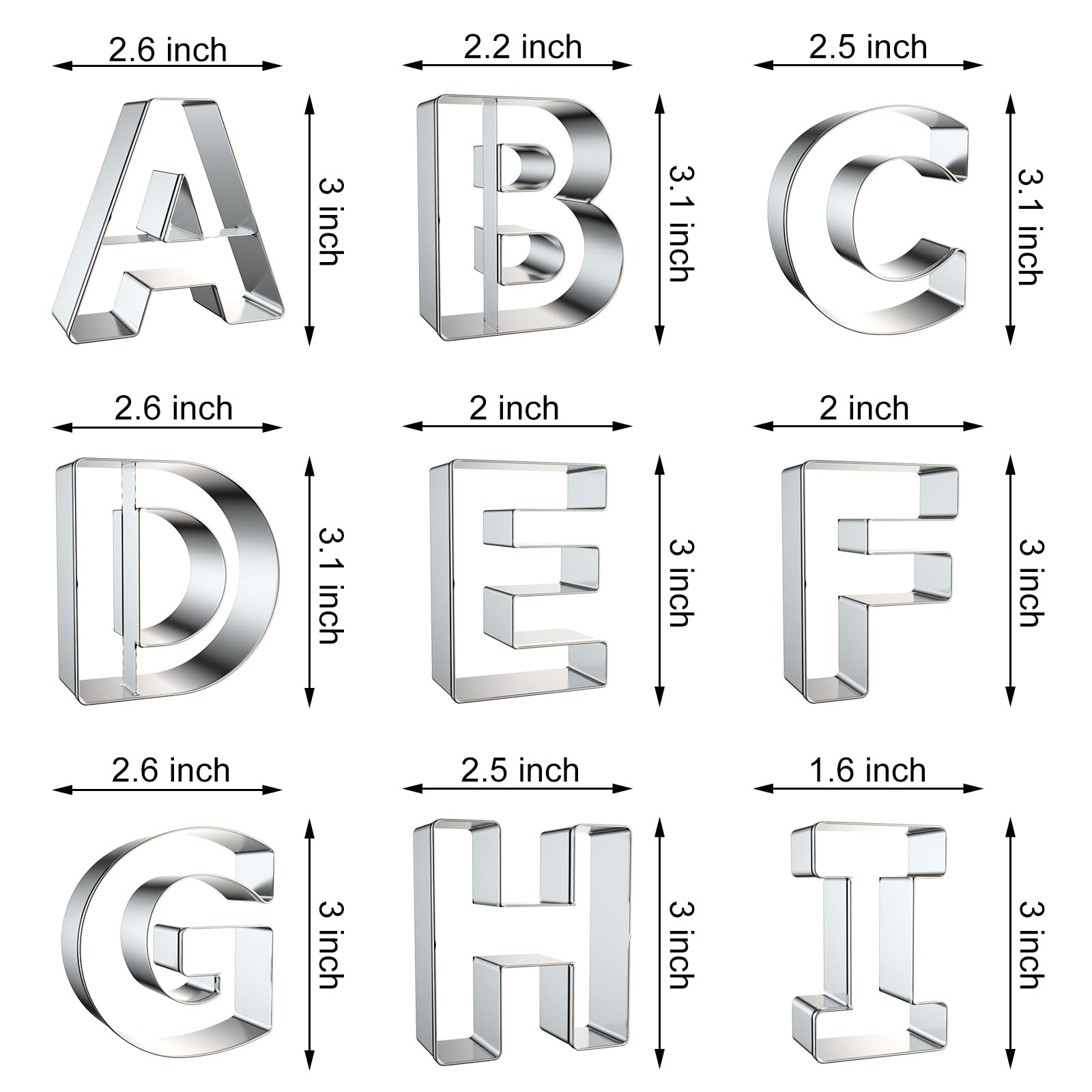 Letter Cookie Cutters Shapes - - Kitchen Baking Cookies ulasan dan harga