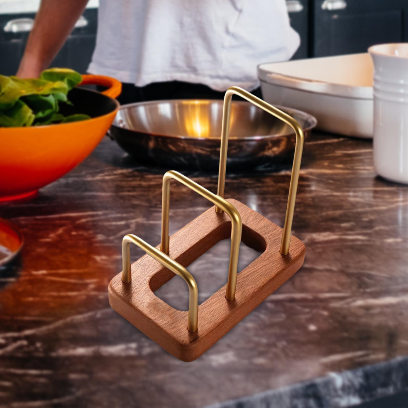Cutting Board Rack Pot Lid Rac - Kitchen Cabinet Baking Sheet Organizer ulasan dan harga