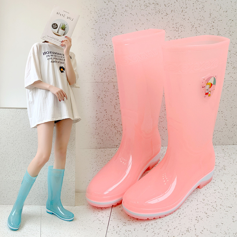 Women's Long Tube Rain Boots W - Kitchen Job ulasan dan harga