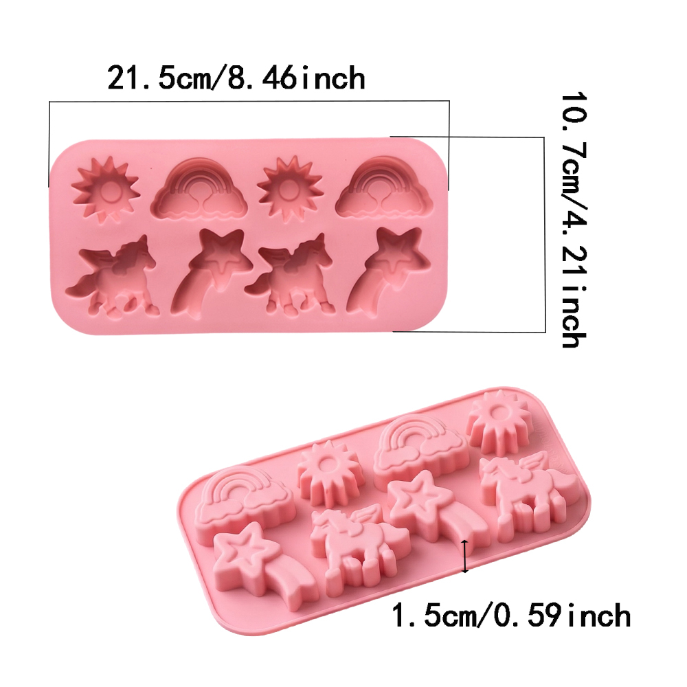 1PC 8-Cavity Silicone Candy Mo - Kitchen Baking Cookies ulasan dan harga