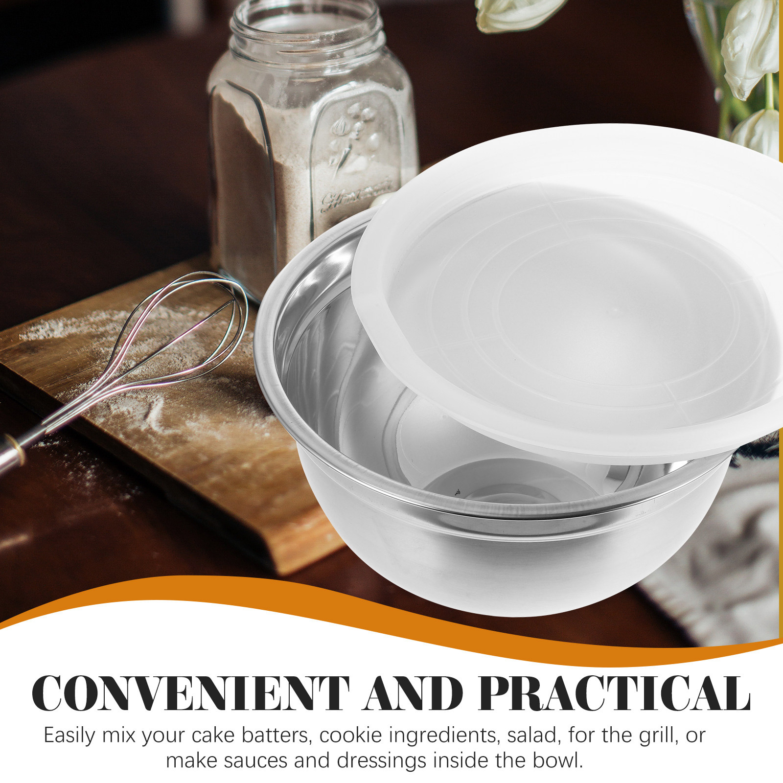Premium Stainless Steel Mixing - Kitchen Baking Bowls ulasan dan harga